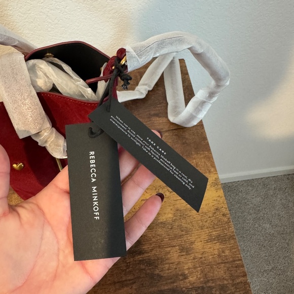 Rebecca Minkoff Small Heart Bucket Purse - Cayenne - Picture 7 of 8